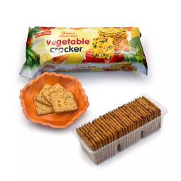 Factory Wholesale Custom 200g 9 Kind Vegetable Flavor Biscuits Cracker