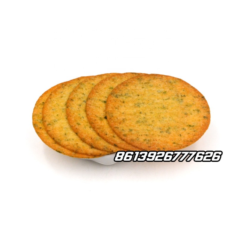 Superviviga Round Shape Crispy Thin Vegetable Corn Flavor Potato Biscuit Cracker