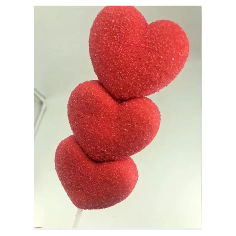 OEM Colorful Sweet Heart Shape Marshmallow Lollipop