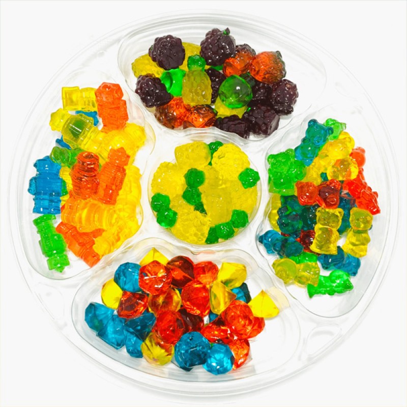 Wholesale Custom Bulk Assorted Rainbow Sweet Sour Fruit Favour Chewy Gummy Candy