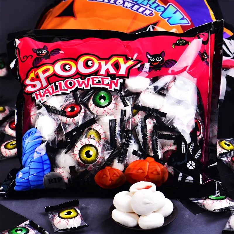 Eye Ball Shape Eyeball Marshmallow Confectionery Candy Product Fill Jam