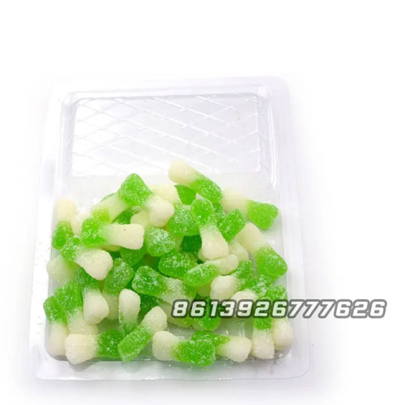 Apple Flavor Puppy Bone Shape Sweet Soft Gummy Candy