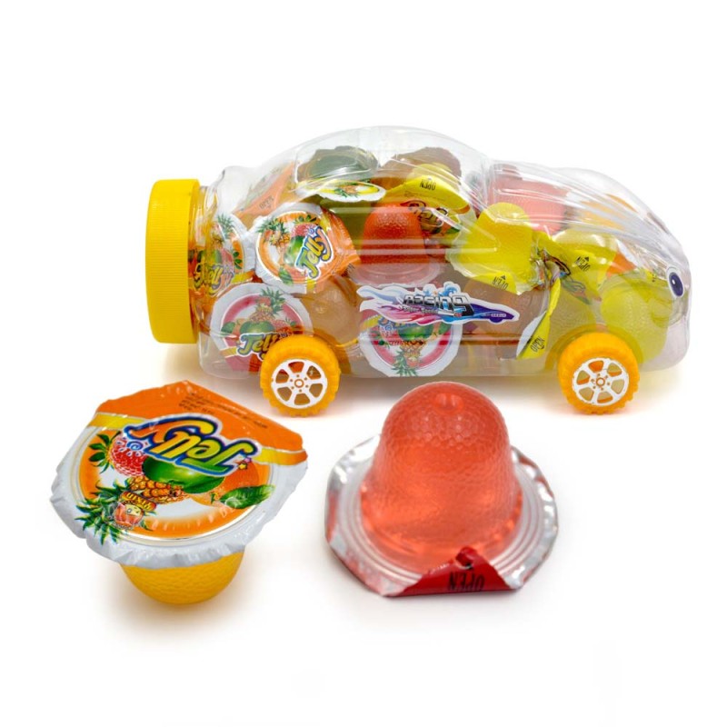 Wholesale Car Shape Bottle Packing Good Taste Jelly Cup Jelly