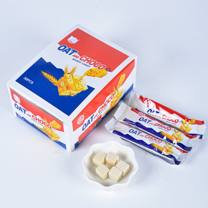 Wholesale Oat Chocolate Choco Cube Compress Candy