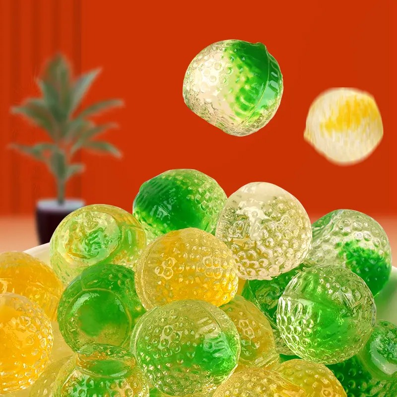 Wholesale Custom Sweet Fruit Peeling Gummy Candy