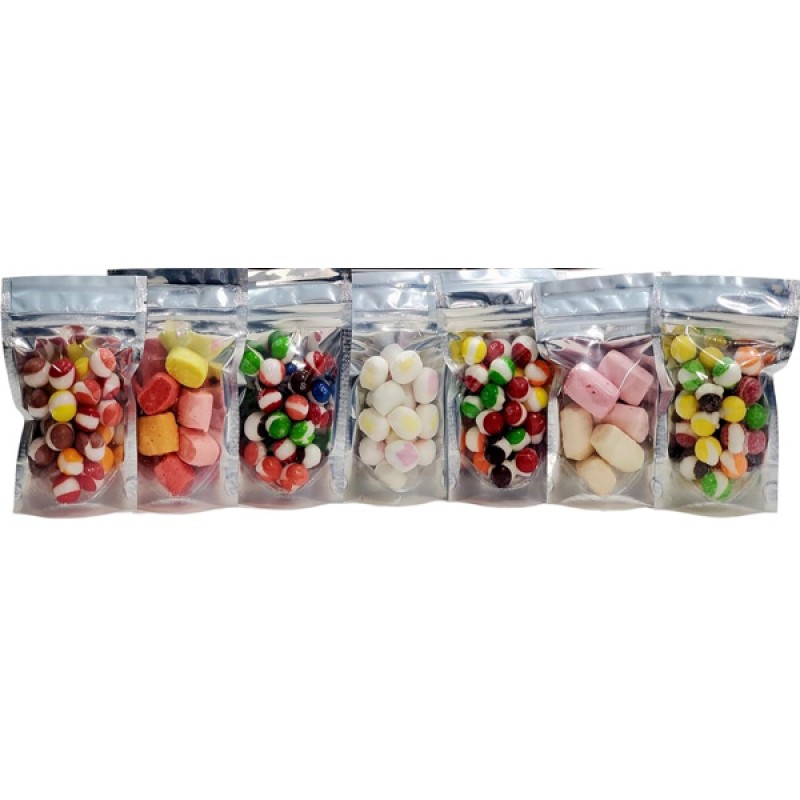 Wholesale Custom Sample Pack Assorted Fruit Flavor Sweet Sour Freeze Dried Gummy Candy