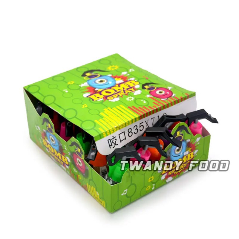 Wholesale Bomb Shape Bottle Sweet Sour Mix Fruit Flavor Liquid Spray Candy