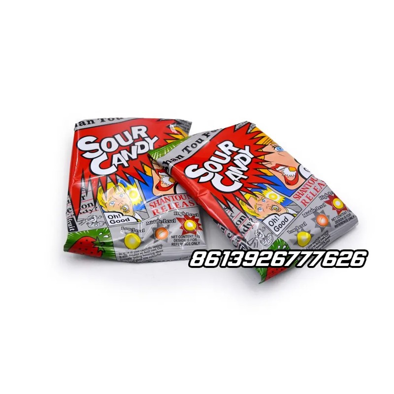 Wholesale Custom Fruity Super Sour Hard Candy