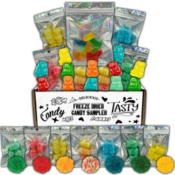 Wholesale Custom Assorted Fruit Flavor Sweet Sour Freeze Dried Bear Gummy Candy