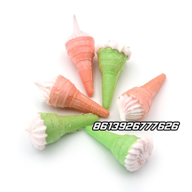 Hot Sale Halal rainbow Yummy Mini Ice Cream Marshmallow Cotton Candy