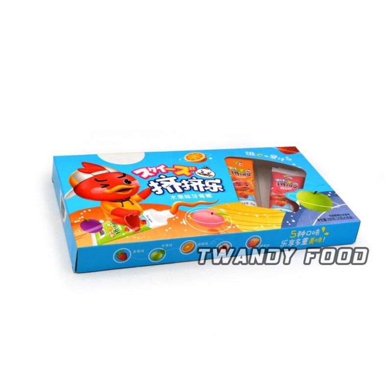 Mini Toothbrush Toothpaste Shape Mix Fruit Jam Gummy Soft Candy