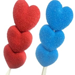 OEM Colorful Sweet Heart Shape Marshmallow Lollipop