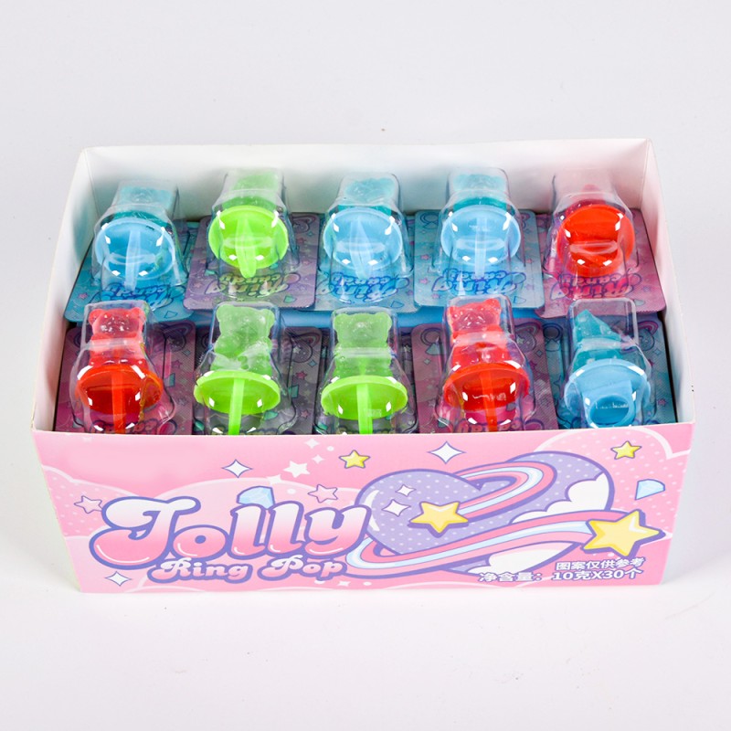 Wholesale Custom Assorted Mix Fruit Flavor Ring Pop Lollipop Hard Candy