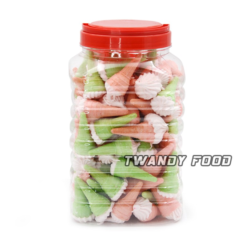Hot Sale Halal rainbow Yummy Mini Ice Cream Marshmallow Cotton Candy