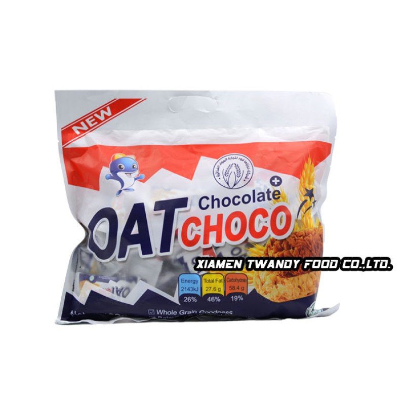Manufacture 400g Halal Milk Chocolate Mix Flavor Oat Chocolate Bar Crispy Oat Choco