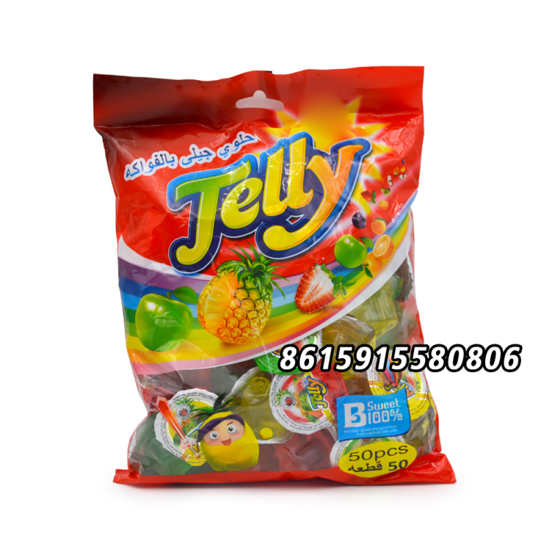 OEM Mini Colorful Assorted Coconut Jelly Fruit Shape Cup Jelly