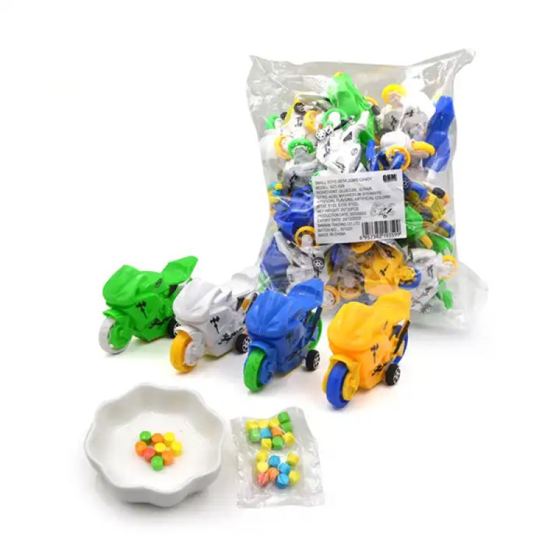 Wholesale Halal Motorcycles Toys Cars With Tablet Candy