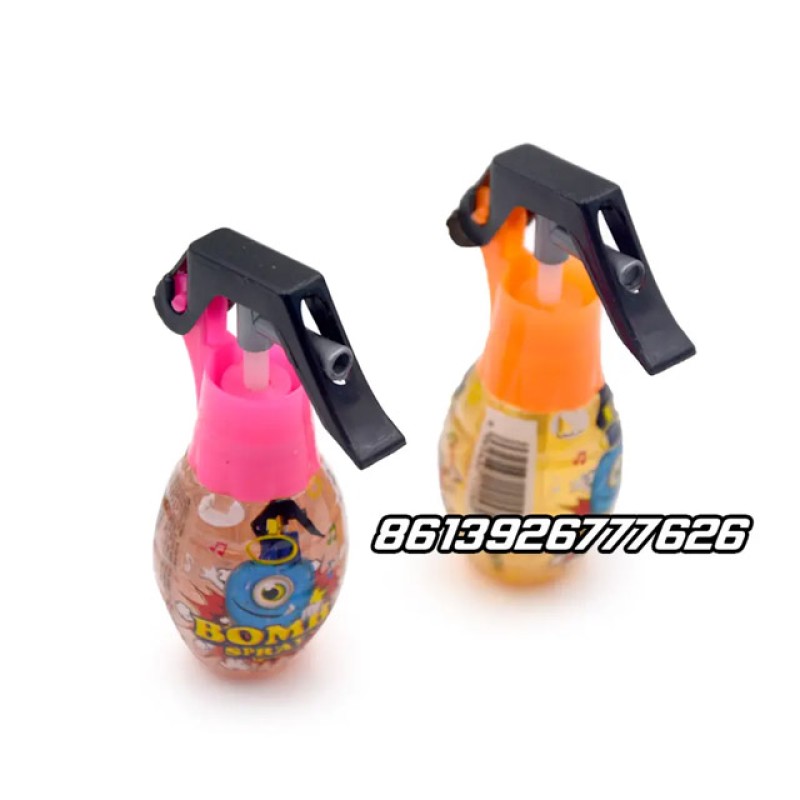 Wholesale Bomb Shape Bottle Sweet Sour Mix Fruit Flavor Liquid Spray Candy
