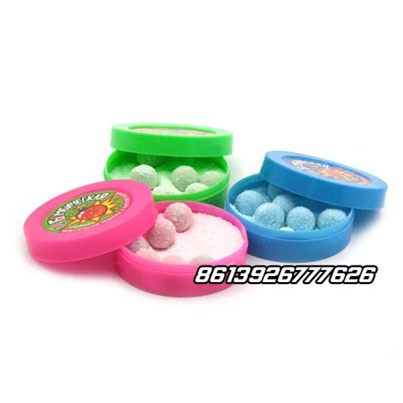 Sweet Mix Fruit Flavor Sour Powder Chewing Gum Candy