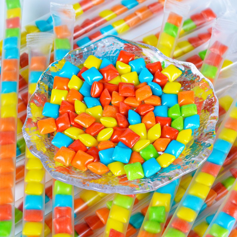 Wholesale Custom Assorted Mix Fruit Flavor Bubble Stick Bubble Chewing Gum Candy