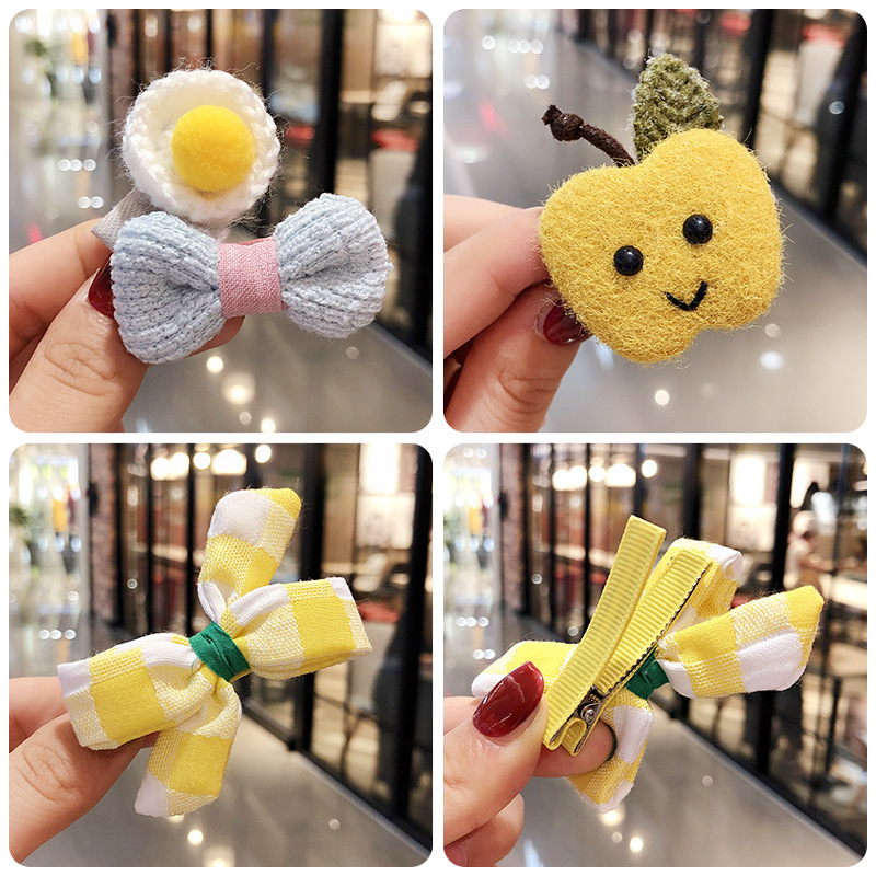 Flower Hair Pins - Cute Cartoon Clip Set OEM