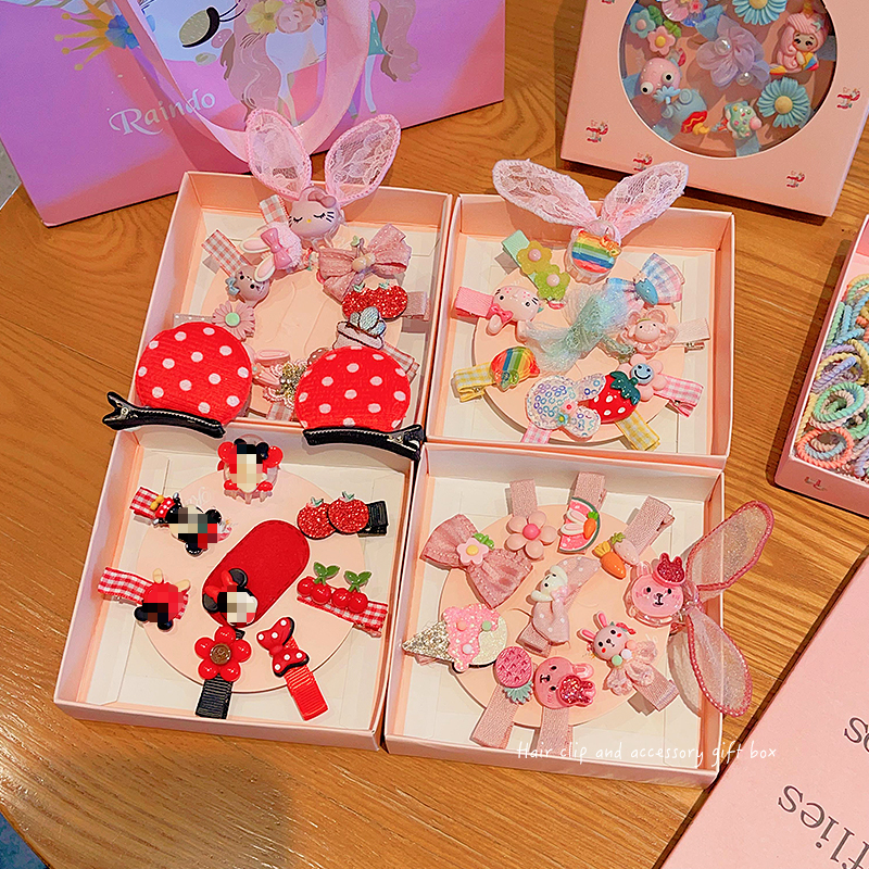 Fabric Hair Set - 110pcs Bow Flower Clips