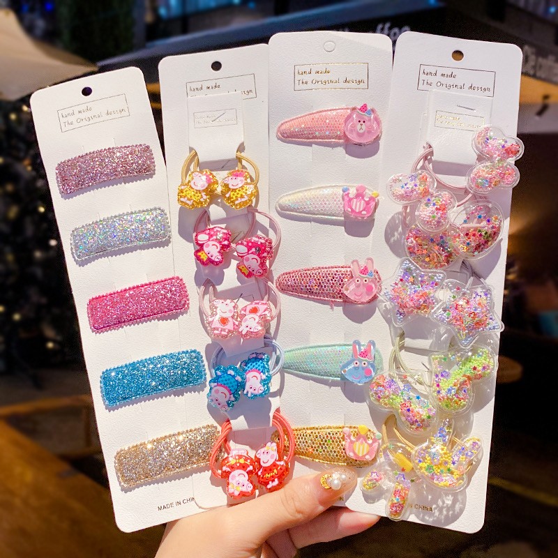 Elastic Hair Bands - Flower Rubber Bands Set