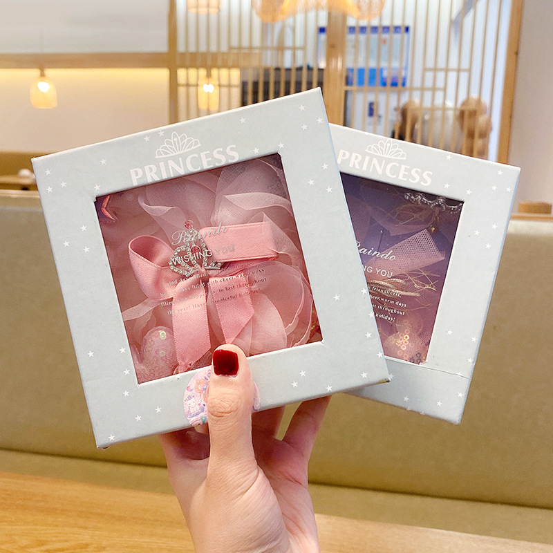 Chiffon Hair Bows - Cartoon Barrettes Set Factory