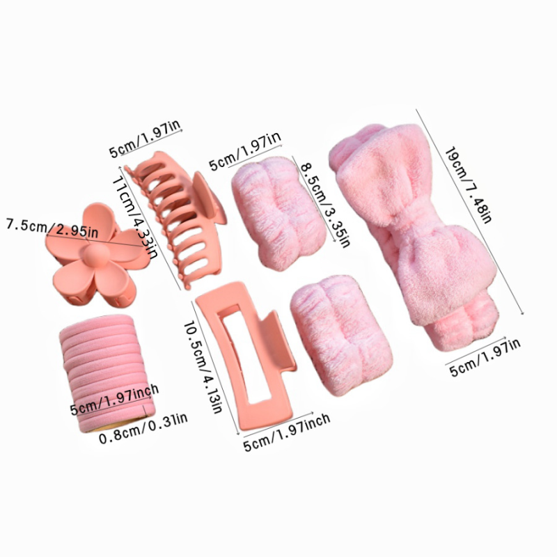 Spa Accessories Set - 16pcs Bow Headbands