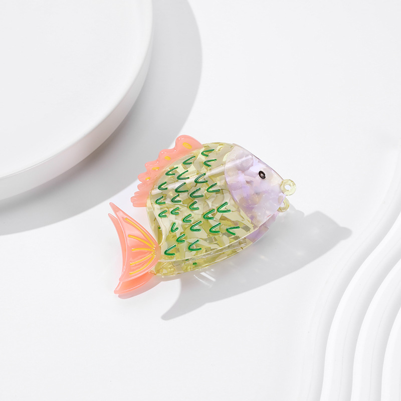 Fish Hair Claw - 9cm Acetate Clip