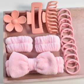 Spa Accessories Set - 16pcs Bow Headbands