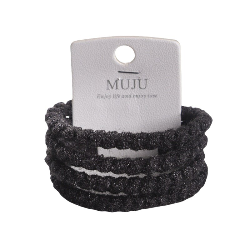 Plush Hair Ring - 4pcs High Elastic Band