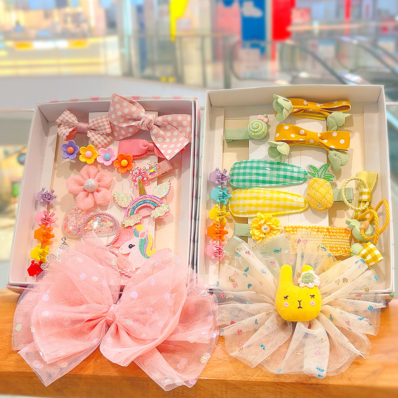 Girls Hair Accessories Set - 24pcs Princess Bows Factory