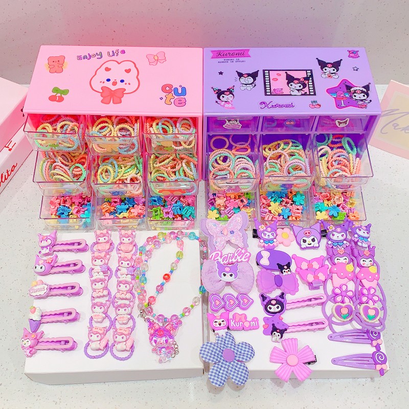 Kuromi Necklace - Sweet Hair Ties Set