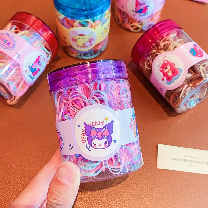 Rubber Bands Box - 500pcs Elastic Hair Ties