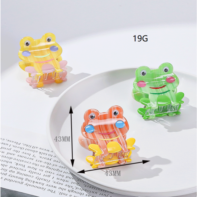 Frog Hair Claw - 4.3cm Acetate Clip