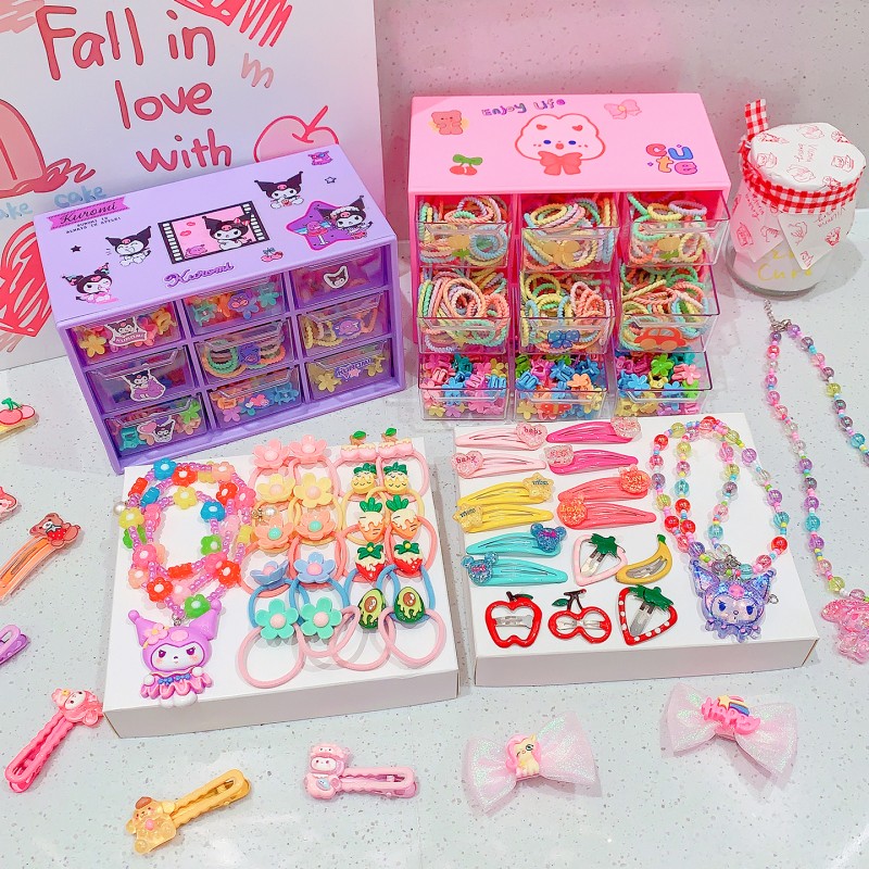 Kuromi Necklace - Sweet Hair Ties Set