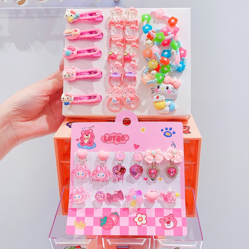 Kuromi Necklace - Sweet Hair Ties Set