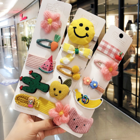 Flower Hair Pins - Cute Cartoon Clip Set OEM