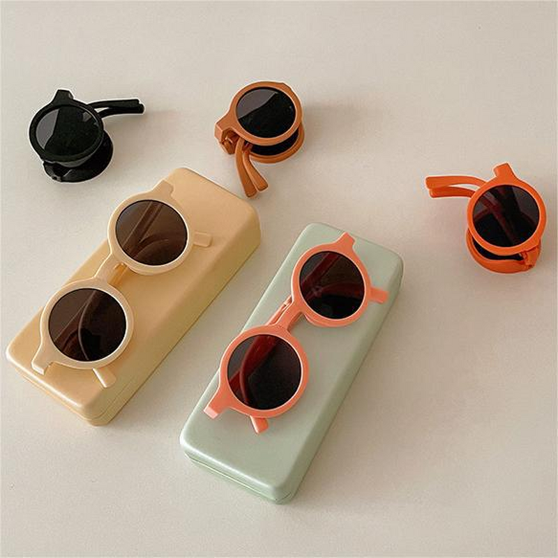 Children Sunglasses - Foldable Round Shades
