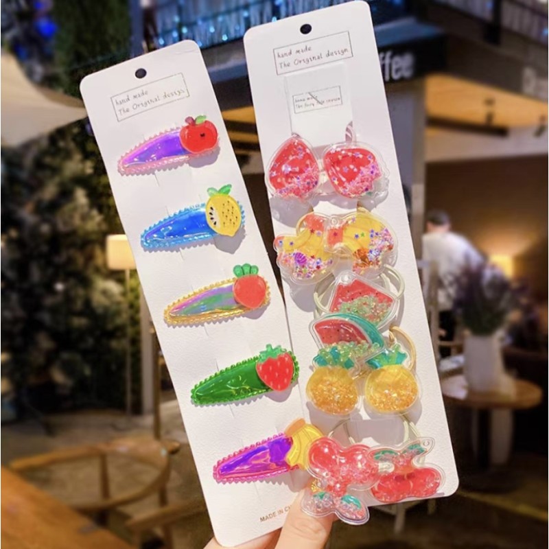 Elastic Hair Bands - Flower Rubber Bands Set