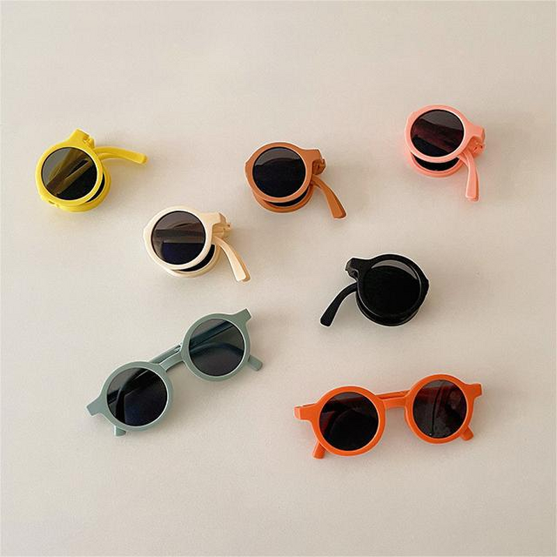 Children Sunglasses - Foldable Round Shades
