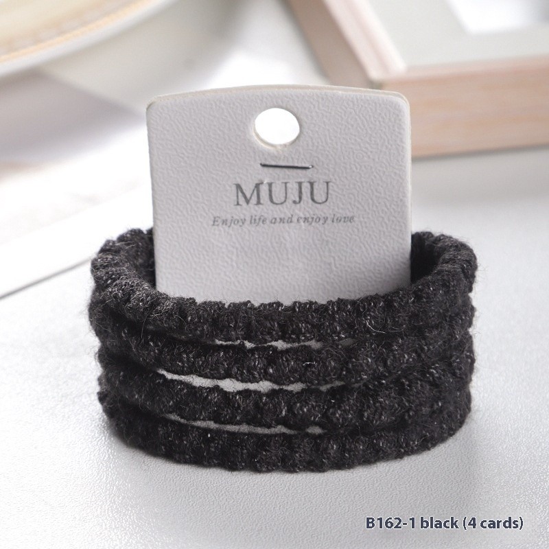Plush Hair Ring - 4pcs High Elastic Band
