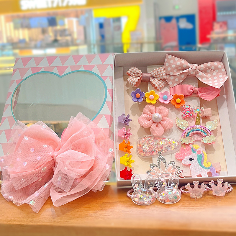 Girls Hair Accessories Set - 24pcs Princess Bows Factory