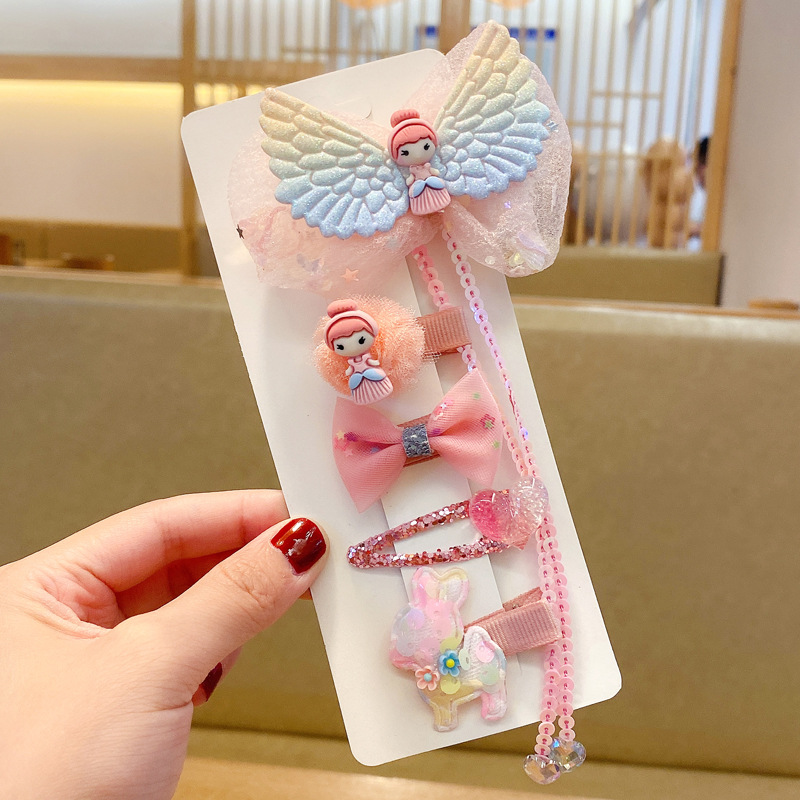 Chiffon Hair Bows - Cartoon Barrettes Set Factory