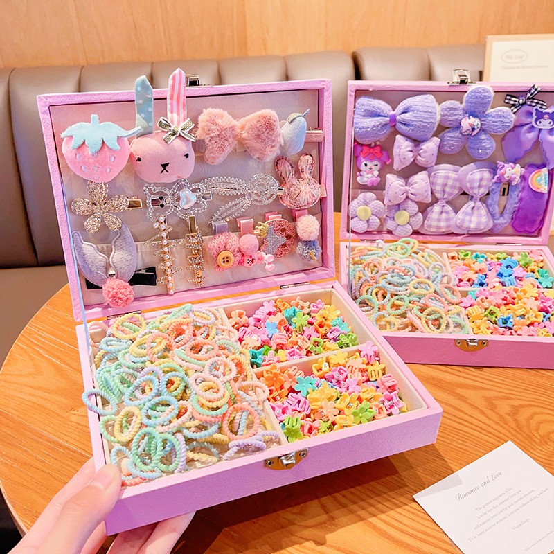 Sanrio Hair Set - 150pcs Clip Ties Combo