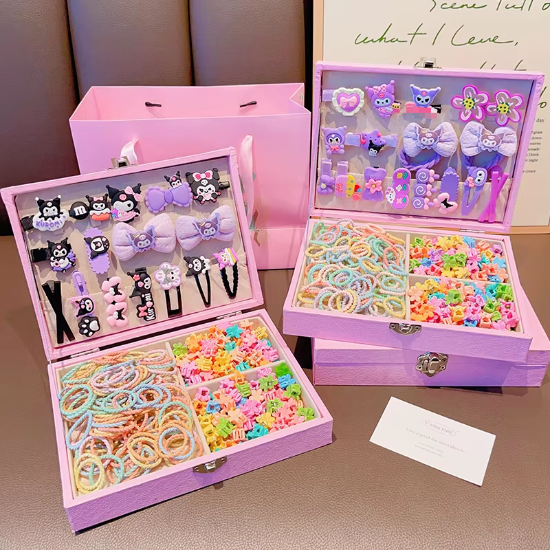 Sanrio Hair Set - 150pcs Clip Ties Combo