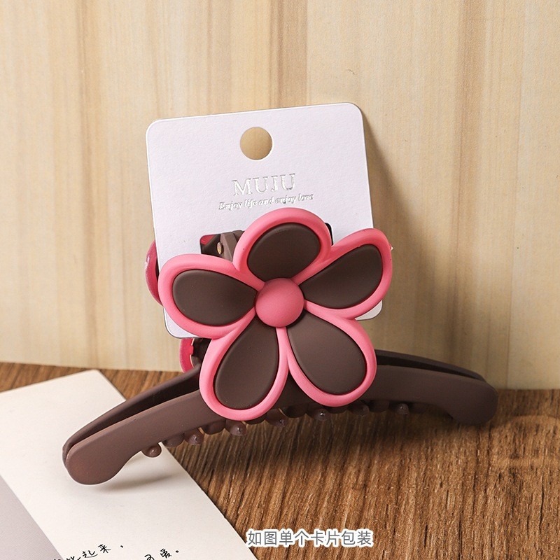 Flower Hair Claw - Card Hairpin Clip