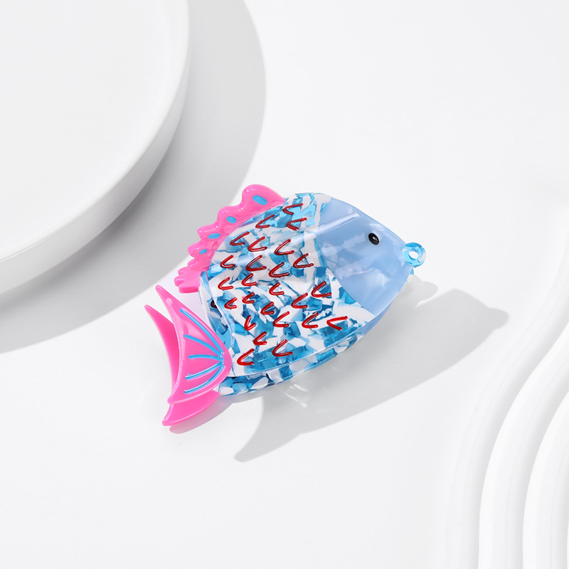 Fish Hair Claw - 9cm Acetate Clip