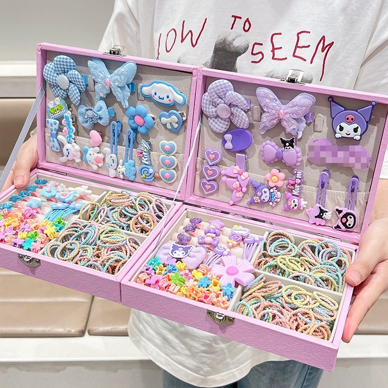 Sanrio Hair Set - 150pcs Clip Ties Combo